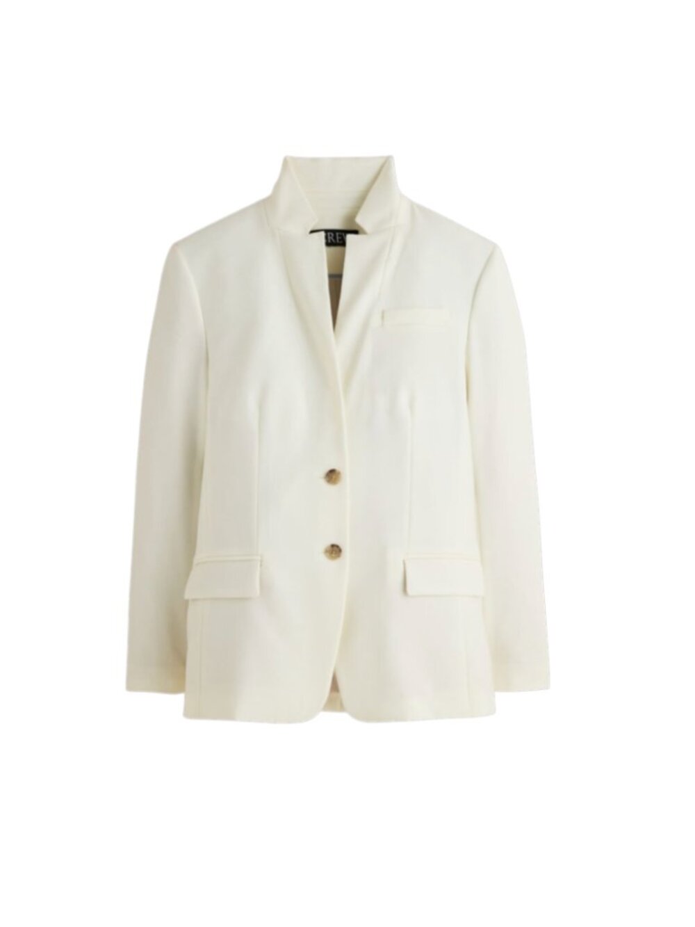 NWT JCrew Standing Collar Blazer Jacket Womens 6 Cream Wool Blend CN789 NEW